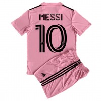 Inter Miami Lionel Messi #10 Hjemme Trøje Børn 2023-24 Kortærmet (+ Korte bukser)